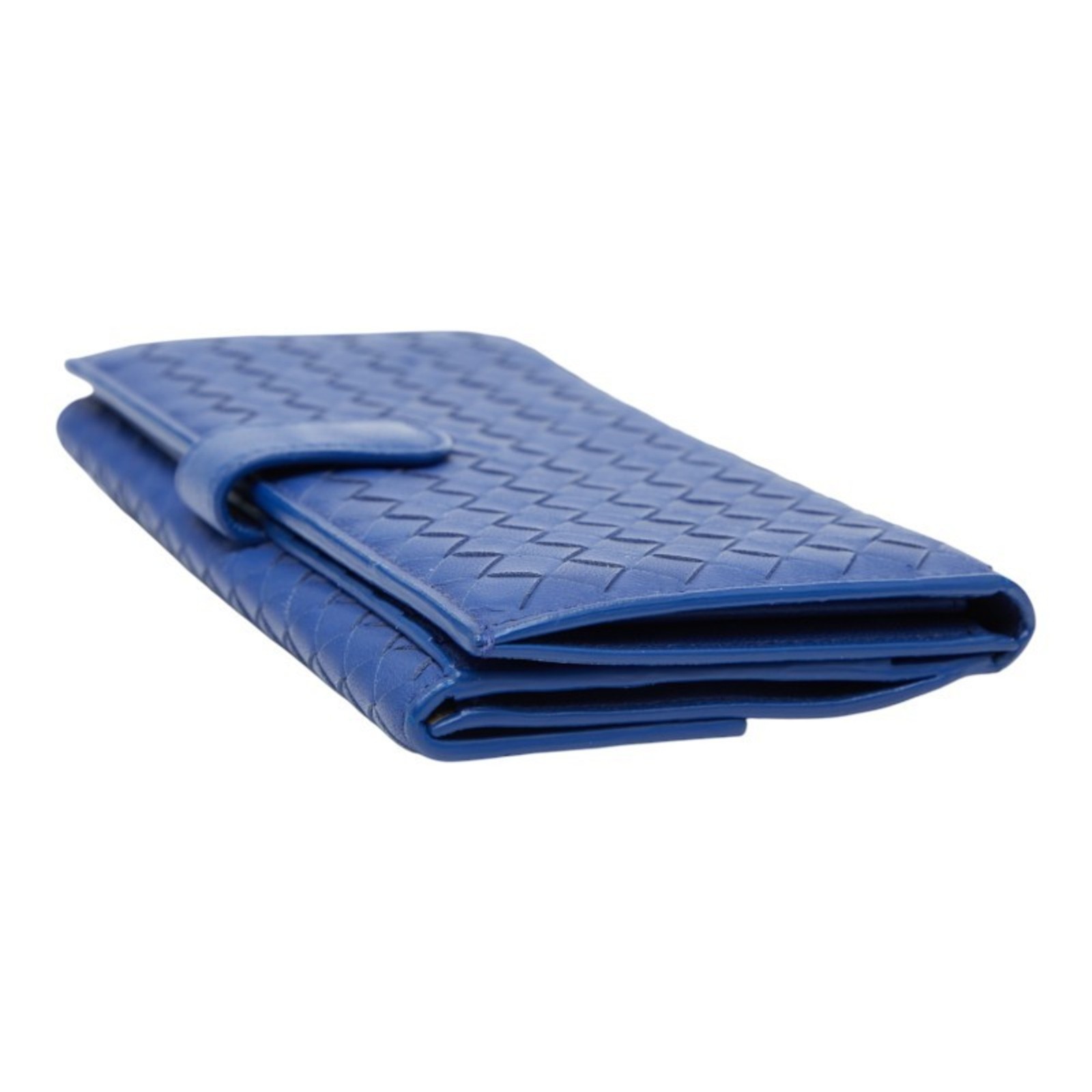 Bottega Veneta Intrecciato Long Wallet, Blue Leather, Women's GZl1fdim thumbnail 5
