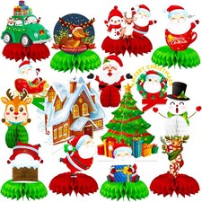 15PCS Christmas Party Honeycomb Centerpieces, Table...