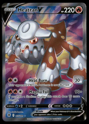 Heatran V 165/189 Ultra Rare Astral Radiance Pokemon NM/M