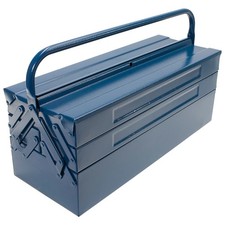 D&ouml;nges Werkzeugkasten Retro Stahlblech 43x20x20 cm Werkzeugkiste leer 17 Liter