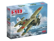 ICM ICM48095 1:48-I-153 Chaika WWII Soviet Biplane Fighter,Black