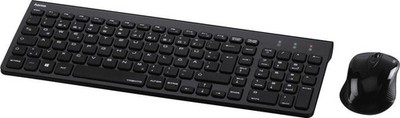 Hama PC Funktastatur-/ Maus-Set Trento Schwarz 182666