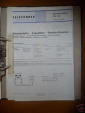 Dello Schema per Telefunken Stm 1 Hifi Amplificatore, Originale