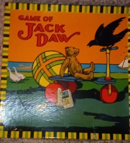 Vintage ~ GAME of JACK DAW ~ Milton Bradley c1930s NICE!