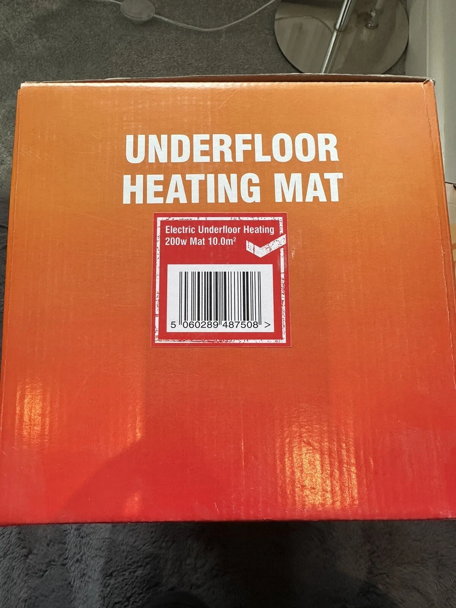 ProWarm™ Electric Underfloor Heating 200w Sticky Mat 10.0m2 | eBay
