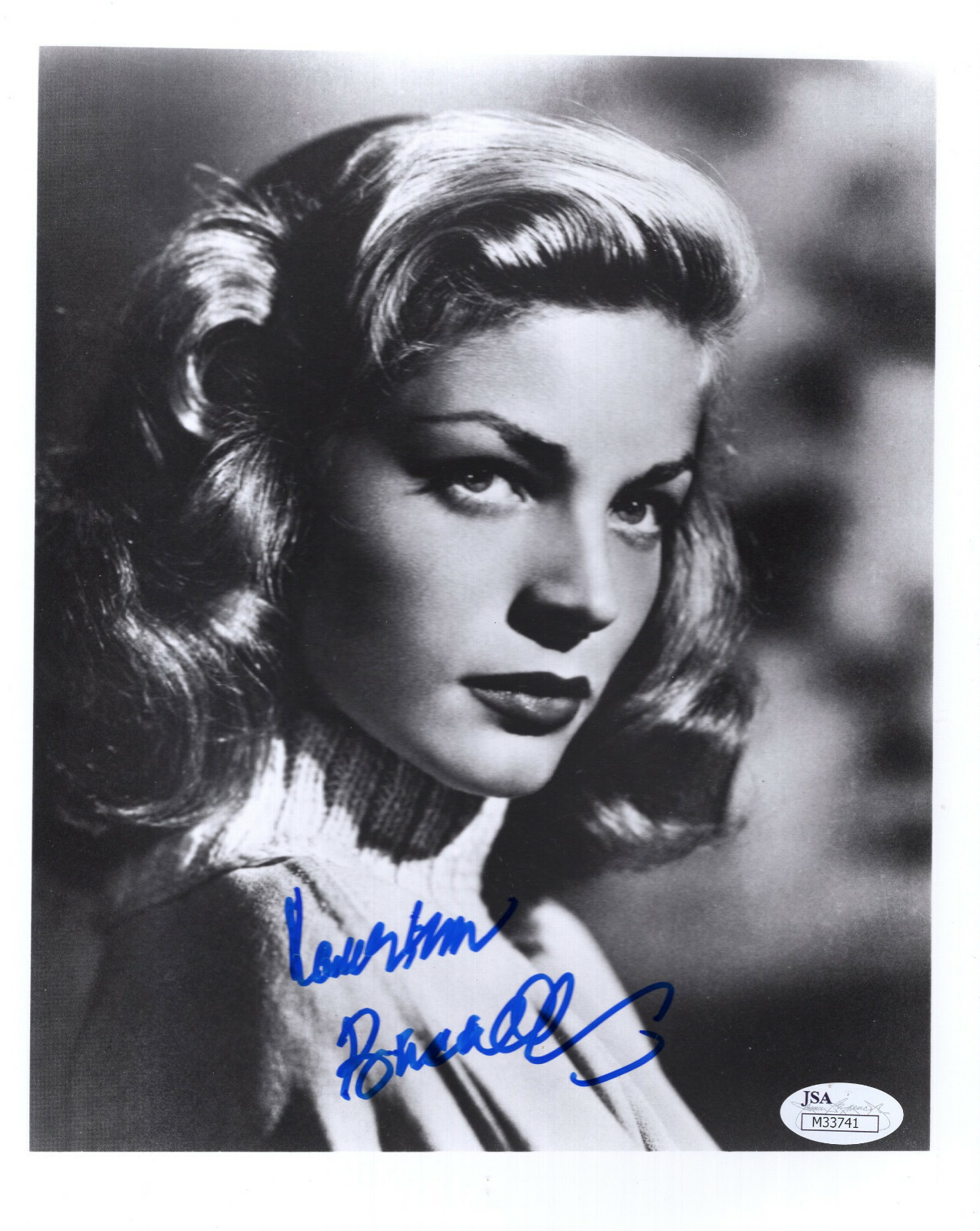 LAUREN BACALL HAND SIGNED 8x10 PHOTO YOUNG+BEAUTIFUL POSE JSA | eBay