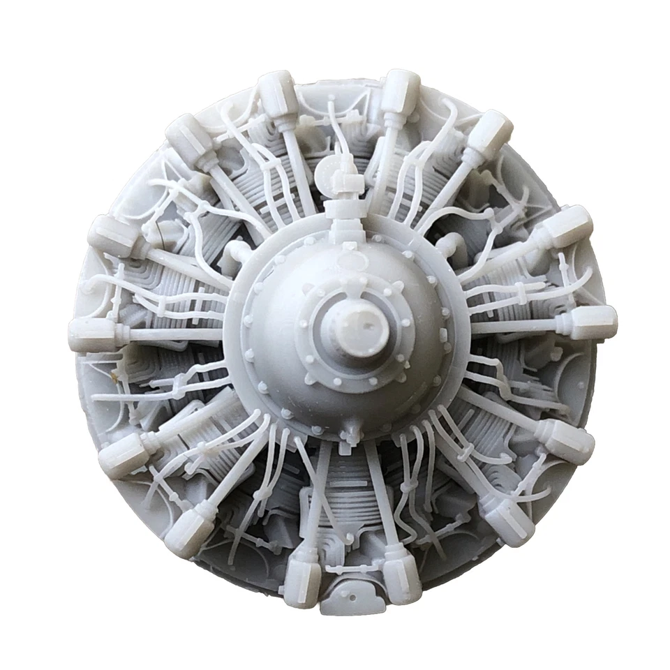 Motor radial delantero 1/32 FAST FIX R-1830 con cables detalle RESINA2 NUEVO 32070 Foto 2 de 4