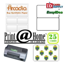 Print @ Home 25 ID Kit for PVC like ID Badges at Home