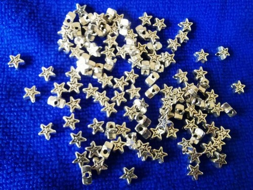 Whole Sale Antiqued Silver Metal Tiny Barrel Star Spacer Bead for Jewelry Making - Picture 35 of 37