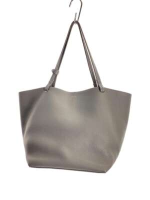 トートバッグ The Row Grey Park Tote Three Bag Auth THE ROW Park Tote 3 gray Grain Calfskin Leather - Tote