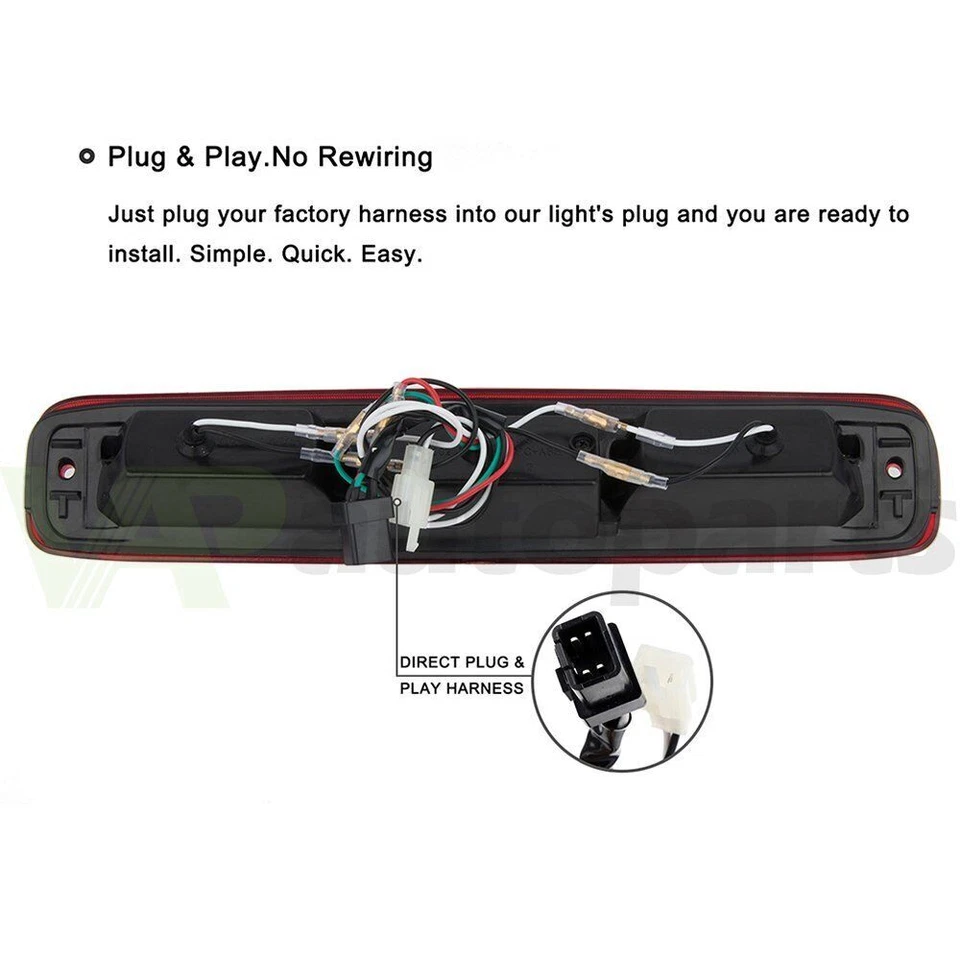 Third 3rd Brake Tail Light Lamp For 1999- 2006 Chevy Silverado GMC Sierra Red - Image 4 of 4