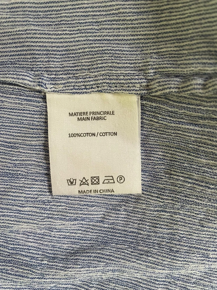 Vanessa Bruno Lolita Wrap Dress Blue Cotton, Drop Waist, Ruffle Sleeve UK10 VGC  — 第 4/4 张图片