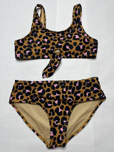 old navy leopard print bathing suit