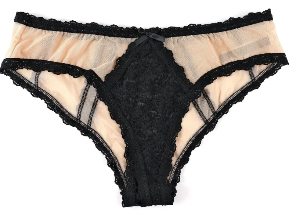 HANKY PANKY Nude Illusion Corbata Bralette y Bikini Conjunto Panty Talla S Foto 3 de 4