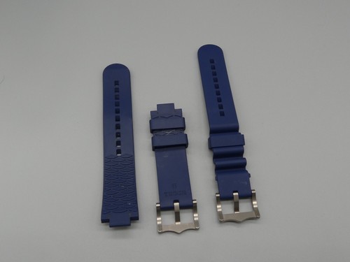 Authentic 22mm Blue Rubber Dive Watch Band for TUDOR PELAGOS 25500 25600 Strap - Picture 1 of 4