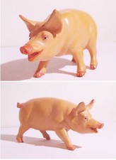 Safari 1998 Pig Hog Vintage Farm Animal 4" Long Hard Plastic