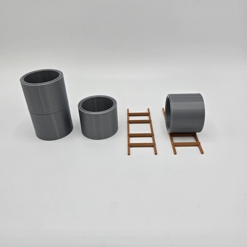 1/76 Scale XL Precast Drainage Rings Truck Load/Diorama "Various Colours" OO - Picture 6 of 7