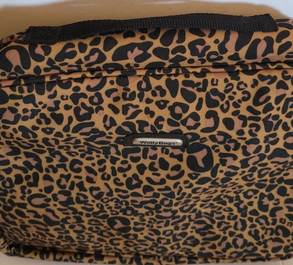Wally Bags Leopard Print Toiletry/Cosmetic Bag 15" long  x 12"high  - Image 2 of 4