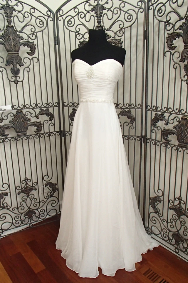 S256W LANDA DC230 SZ 14 DIAMOND $899  WEDDING DRESS GOWN - Изображение 2 из 4