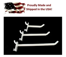 2" 4" 6" White Plastic Pegboard Hooks Garage/Tools/ Storage/Crafts/75 100 packs