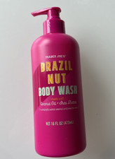Trader Joe's Brazil Nut Body Wash 16 oz Coconut Oil Shea Butter Rare