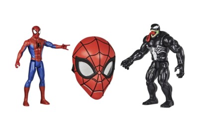 Venom & Spider-Man フィギュアセット Amazon.com: Marvel Stunt Squad Spider-Man vs. Venom Playset, 1.5