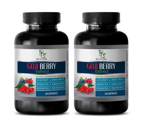 acai, elderberry - GOJI BERRY EXTRACT 1440MG - Antioxidant supplement - 2Bottles