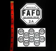 11 Pack F*** Around Find Out Sticker Decal FAFO Golden Age MAGA Vinyl Stickers