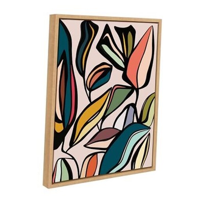  Sylvie Fanciful Ficus Framed Canvas Wall Art by Alicia 18L'' x 24W'' Natural