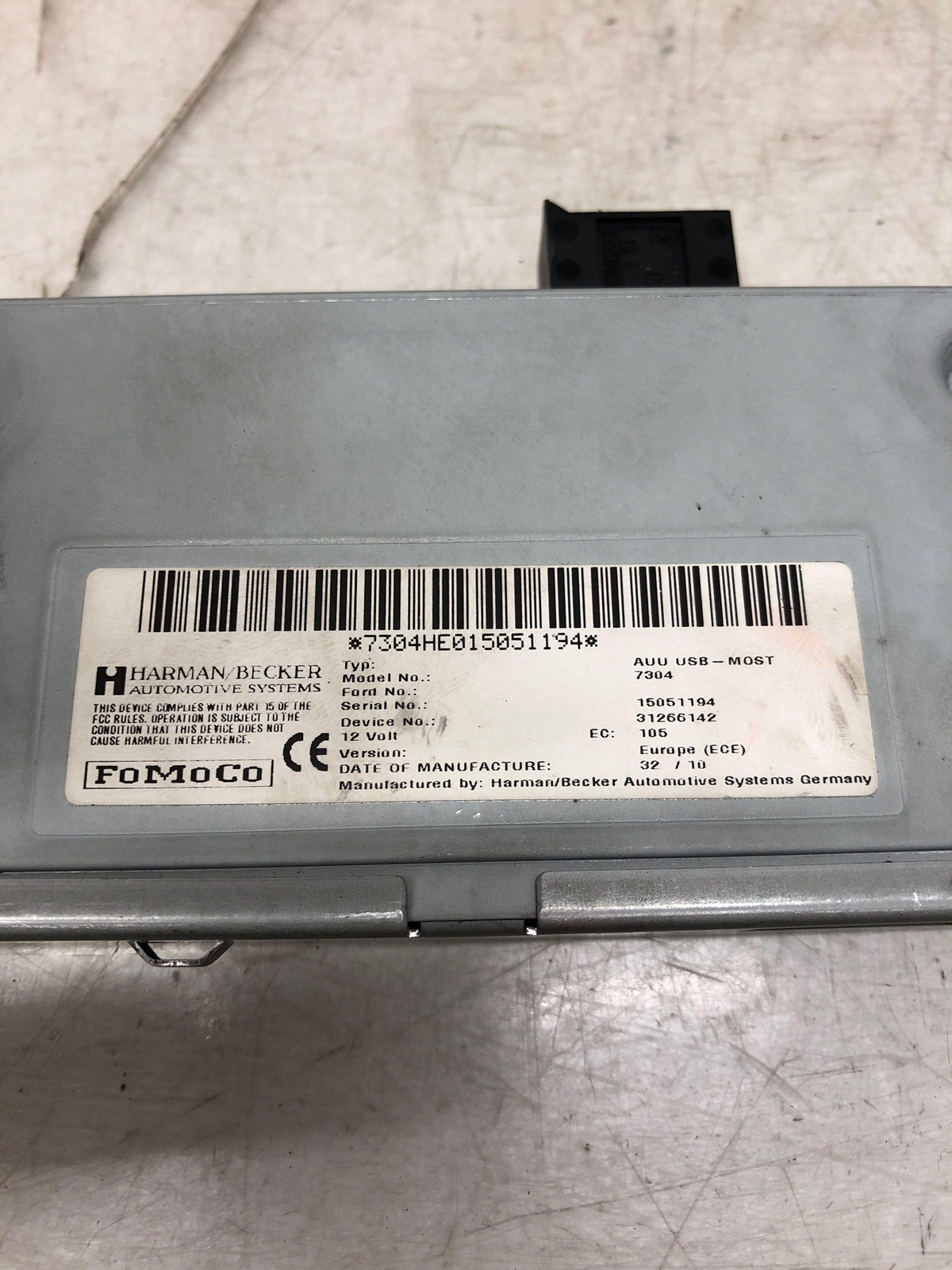 ASTON MARTIN RAPIDE HARMAN BECKER SYSTEM USB CONTROL MODULE 31266142 OEM