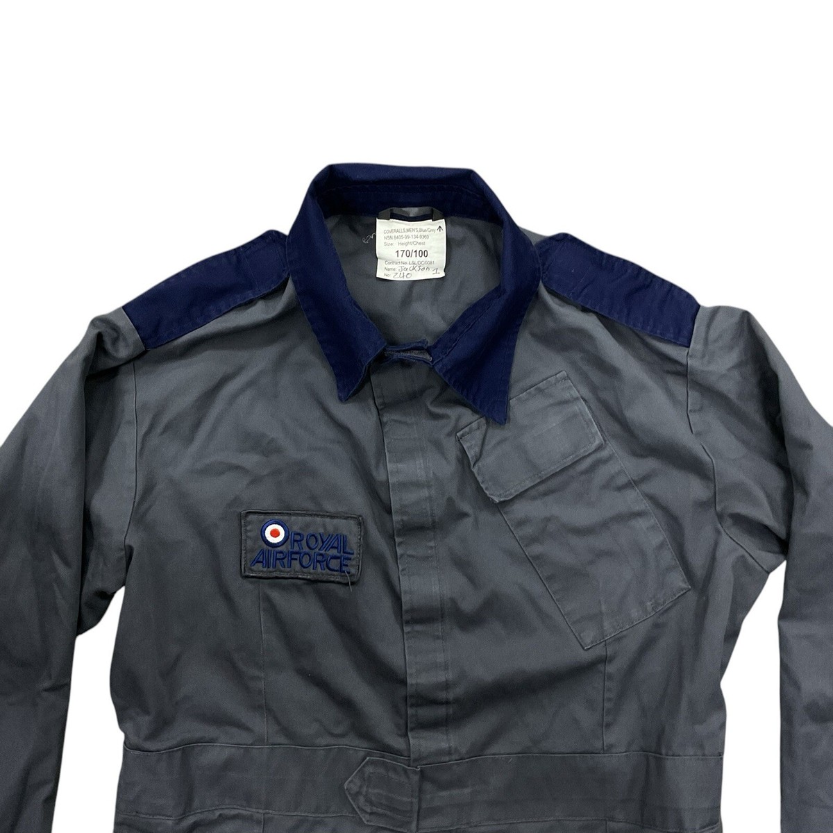 Lapco Flame Resistant Royal Contractor Coverall In Blue | Men's Size 6XL Long (66-68) | Cotton - Foto 10
