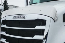 Bug Deflector w/ Hood Tilt Handle f/ 2018-2024 Freightliner Cascadia - Stainless