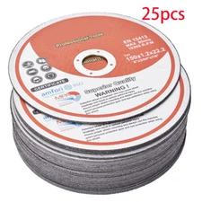 25 Pack 6"x.045"x7/8" Cut-off Wheel - Metal & Stainless Steel Cutting Discs