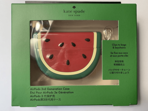 Kate Spade Watermelon AirPods 3RD Generation Case NEW NIB KB628 What-A-Melon - Picture 1 of 2