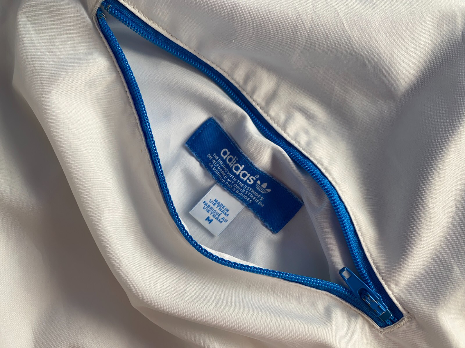 MENS ADIDAS REVERSIBLE RED WHITE BLUE WINDBREAKER JACKET MEDIUM eBay