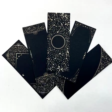 Gold Foil Celestial Black Cardstock Scrapbooking Collage Junk Journal Cards