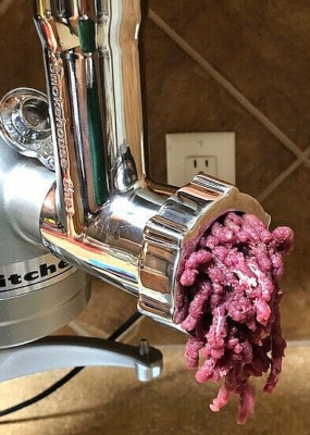 Stainless Steel Meat Grinder for Kitchenaid Mixers by Smokehouse Chef