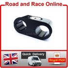Twin Cable Holder Clamp Throttle / Clutch / Brake / Wiring etc Black Aluminium