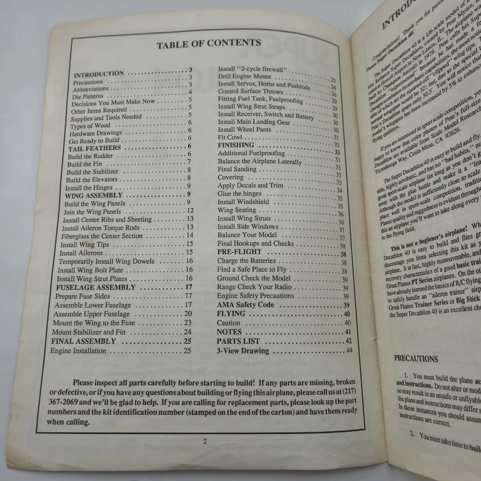Руководство по эксплуатации Super Decathlon 40 - Изображение 3 из 4