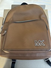 Men s Michael Kors Hudson Backpack Saddle Lea...
