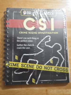Puzzle Book - Brain Games - CSI Crime Scene Investigations
