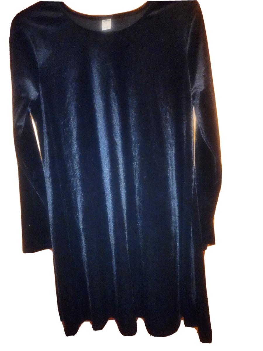 Old Navy Long Sleeve Black Velvet Short Dress Size M | eBay