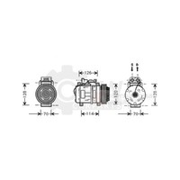 Kompressor Klimaanlage FüR Mercedes-Benz Kombi T-Model 200 230 TE