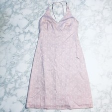 J Crew Halter Dress Pink Floral Dress Womens Size 4 100% Cotton