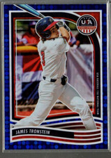 2024 USA Baseball Stars and Stripes Blue #10 James Tronstein /149 