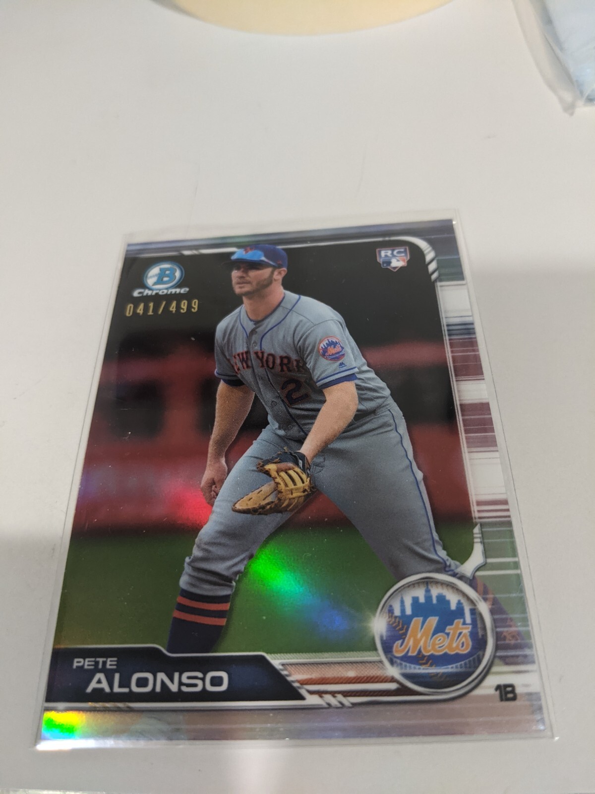 2019 Bowman Chrome Refractor #48 Pete Alonso New York Mets RC Rookie 041/499 RC