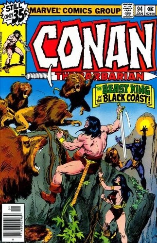 CONAN THE BARBARIAN #94 F, John Buscema art, Marvel Comics 1979 Stock Image