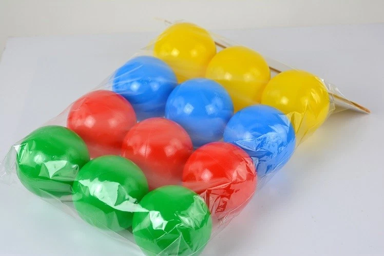 MARKENLOS Bällebad Plastikbälle Spielplatz Kinderbälle Bälle Ball Kinder Ø 7cm 12tlg TU