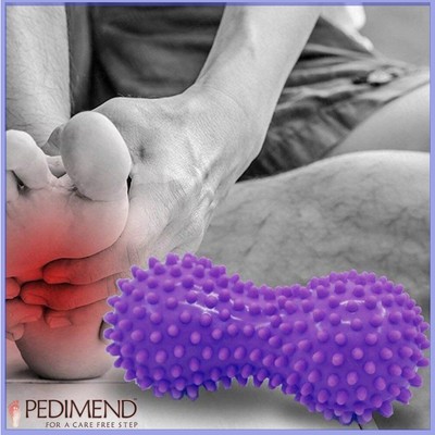 PEDIMEND  Foot Muscle Ache Fatigue Relief Peanut Shape Spiky Massage Ball 1PC UK