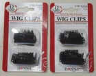 24 LARGE Black Wig Clips - DONNA # 7981 *** FREE SHIPPING ***